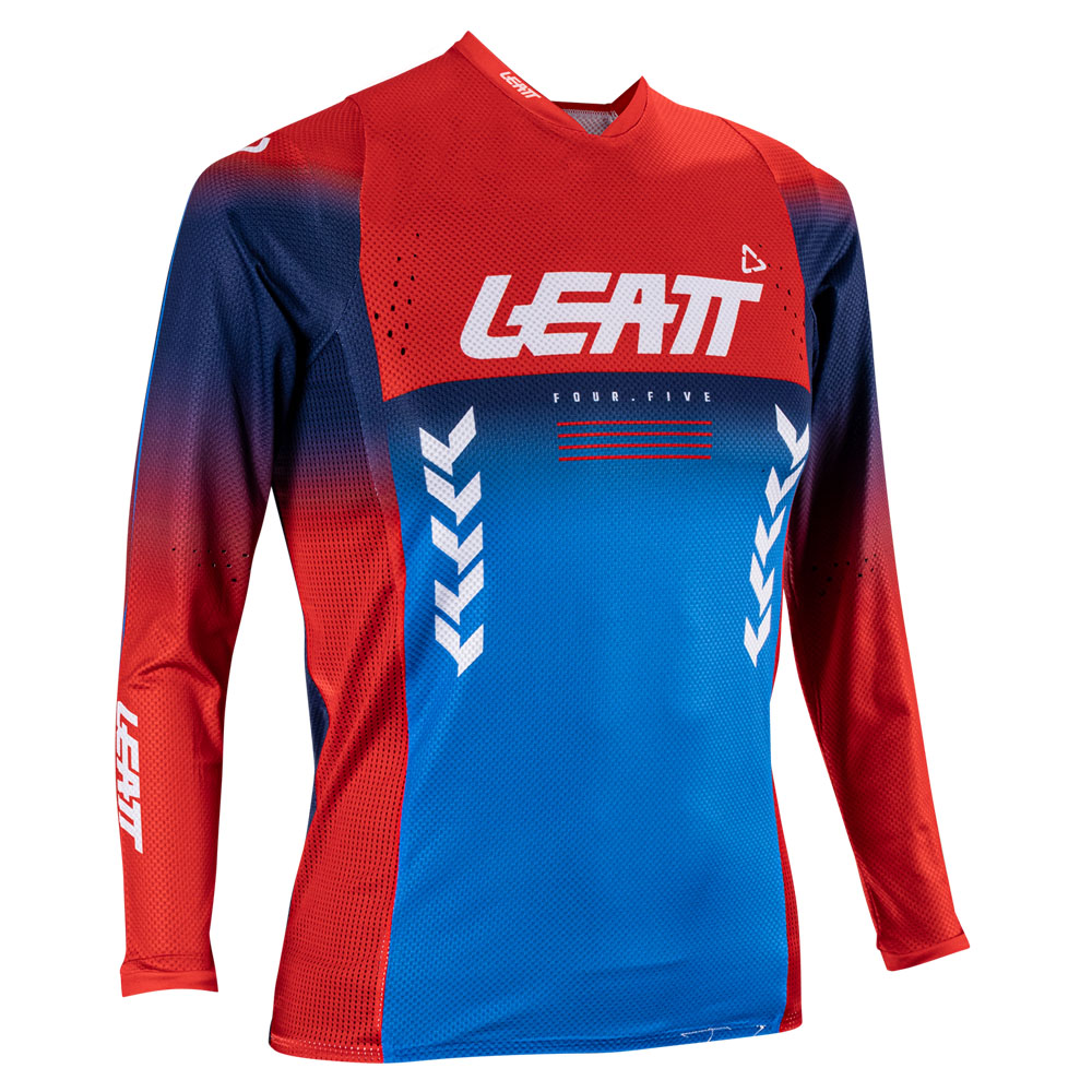 SHIRT YOUTH MOTO 4.5 ROYAL BLUE/RED LARGE